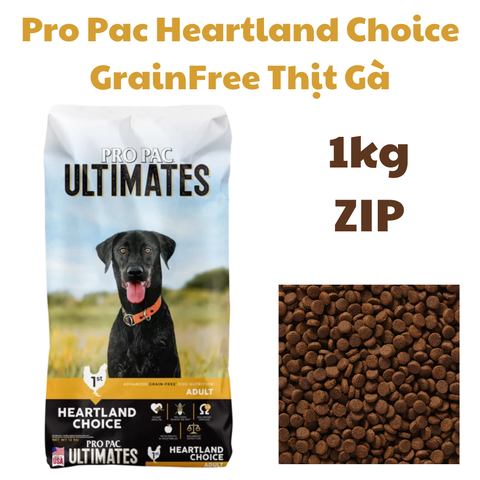 Hạt Propac Ultimates Heartland Choice Chó vị Thịt Gà Grain Free