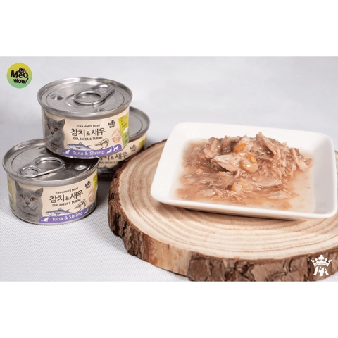 Pate Meowow - THỊT HỘP CHO MÈO TUNA WHITE MEAT