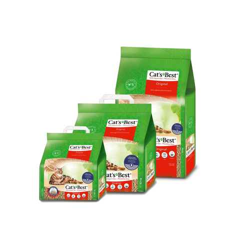 Cát gỗ Original Cat's Best - CÁT GỖ MÈO VỆ SINH HỮU CƠ VÓN CỤC KHỬ MÙI VÀ VI TRÙNG CAT'S BEST ORIGINAL