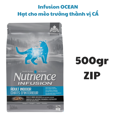 Hạt Infusion Adult Nutrience Ocean vị Cá cho Mèo Trưởng thành