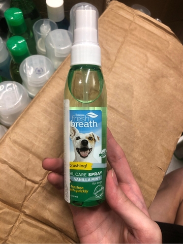 for Dog Oral Care SPRAY - Xịt chăm sóc răng miệng cho Chó TropiClean Fresh Breath