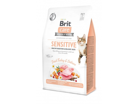 Hạt Brit Care Cat SENSITIVE HEALTHY DIGESTION & DELICATE Grain-Free cho Mèo