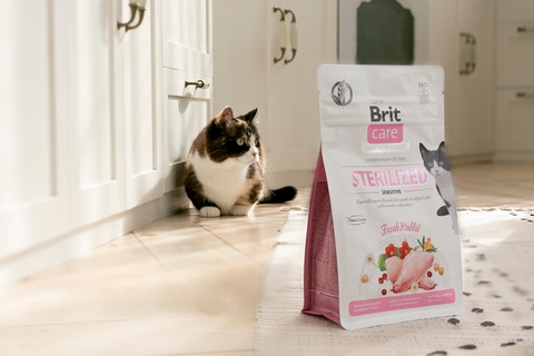 Hạt Brit Care Cat STERILIZED SENSITIVE Grain-Free cho Mèo triệt sản Tiêu hóa nhạy cảm