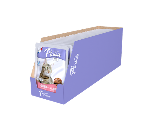 Pate Plaisir gói 100g cho Mèo Trout Beef Chicken Salmon