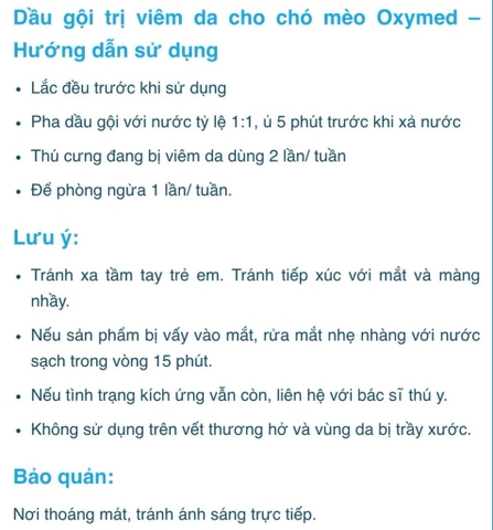 Sữa tắm Oxymed Anti-itch Shampoo Tropiclean - Sữa tắm làm dịu da khô, ngứa, kích ứng và viêm