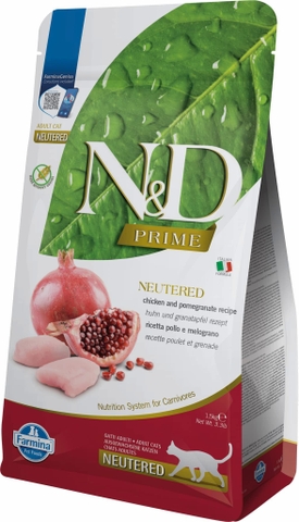 Hạt Neutered Prime Chicken Pomegranate | Hạt Farmina N&D Gà Lựu cho Mèo triệt sản