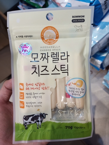 Xúc xích phô mai Bowwow cho Chó - Cheese Stick for DOG