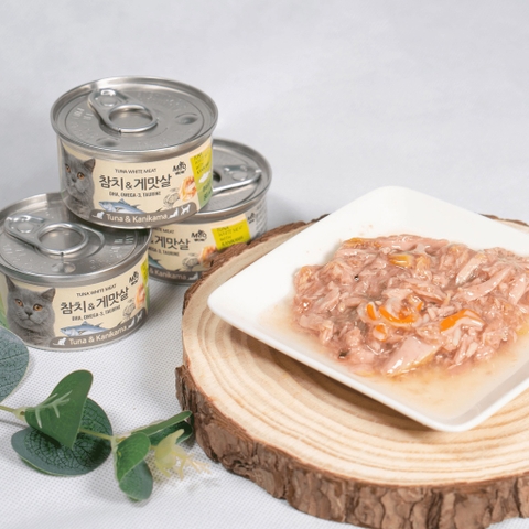 Pate Meowow - THỊT HỘP CHO MÈO TUNA WHITE MEAT