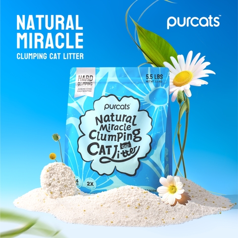 Cát sắn Purcats Natural Miracle Clumping Cat Litter