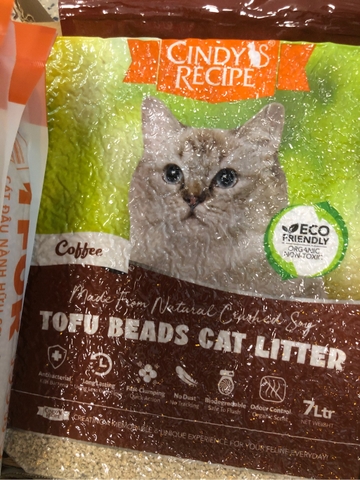 7L Cát đậu Cindy Recipe hạt vụn cho mèo