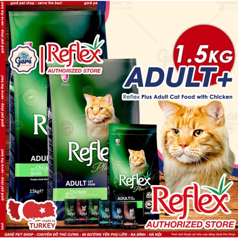 1.5kg - Hạt Reflex Plus cho Mèo con Mèo lớn tiết niệu Urinary, ngừa búi lông Hairball