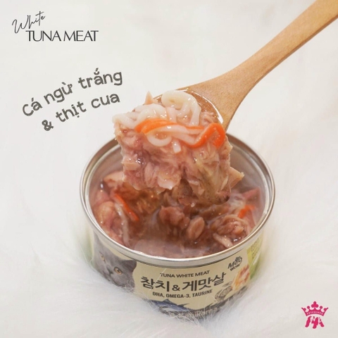 Pate Meowow - THỊT HỘP CHO MÈO TUNA WHITE MEAT
