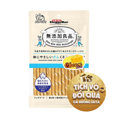 Que gặm hương phô mai size lớn 120g DoggyMan
