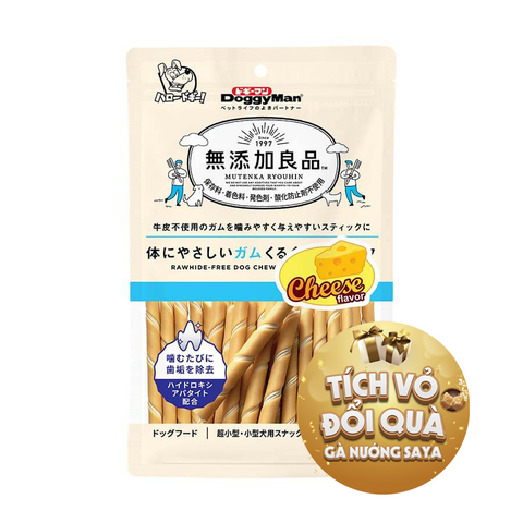 Que gặm hương phô mai size mini 120g DoggyMan