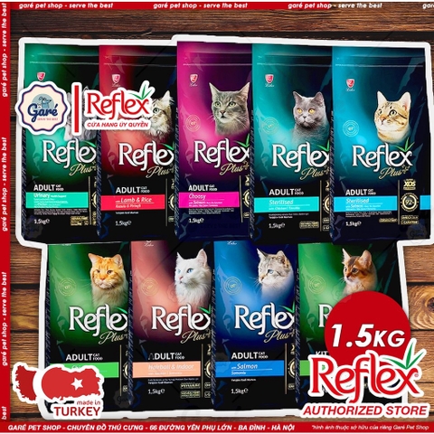 1.5kg - Hạt Reflex Plus cho Mèo con Mèo lớn tiết niệu Urinary, ngừa búi lông Hairball