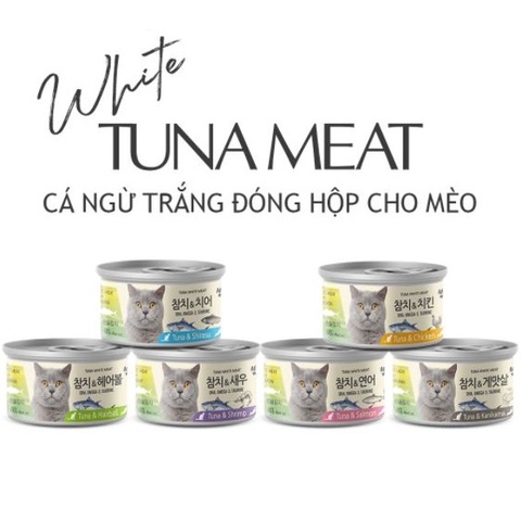 Pate Meowow - THỊT HỘP CHO MÈO TUNA WHITE MEAT