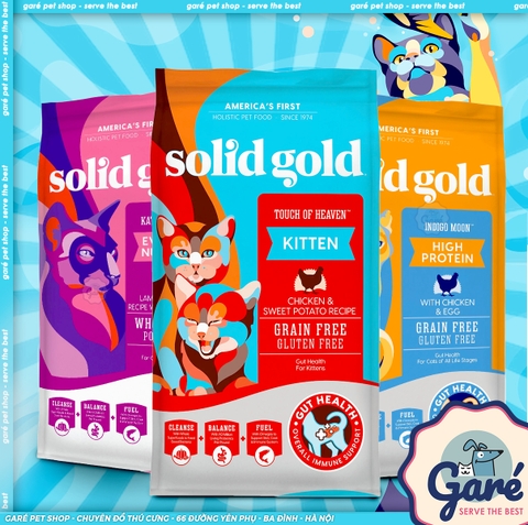 Hạt Solid Gold cho Mèo cao cấp nhập Mỹ từ Cừu, gà và trứng - Solid Gold Pet Garé Pet Shop