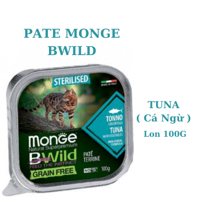 100g - Pate Monge BWild cho Mèo