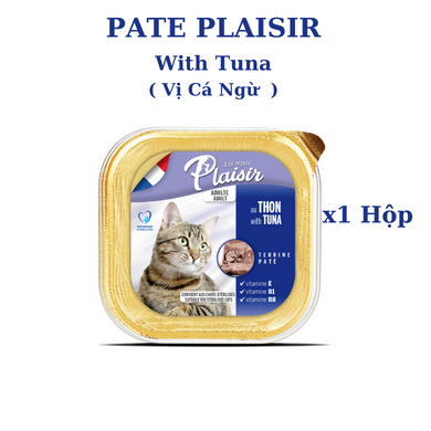 Pate Plaisir cho Mèo lon 100gr Chicken Kitten, Salmon, Tuna