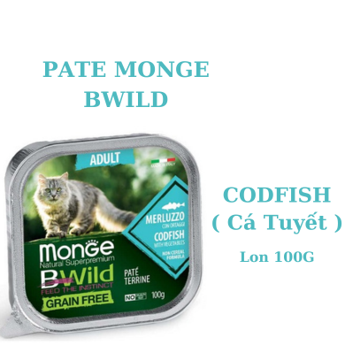 100g - Pate Monge BWild cho Mèo