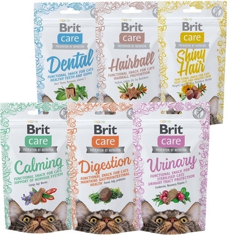 Gói 50gr - Bánh thưởng Brit Care Snack cho Mèo