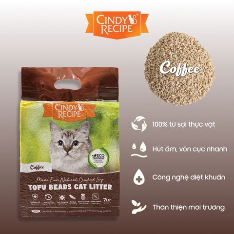7L Cát đậu Cindy Recipe hạt vụn cho mèo