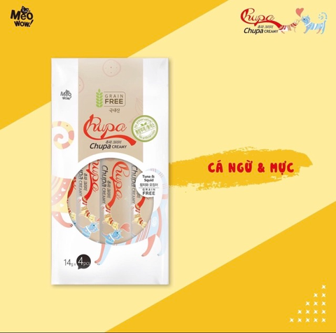 XỐT THỊT THẬT CHO MÈO CHUPA CREAMY