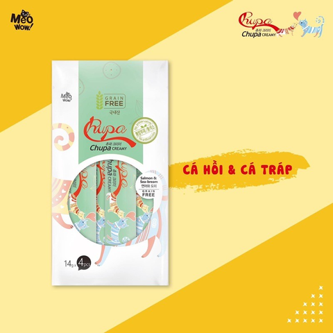 XỐT THỊT THẬT CHO MÈO CHUPA CREAMY