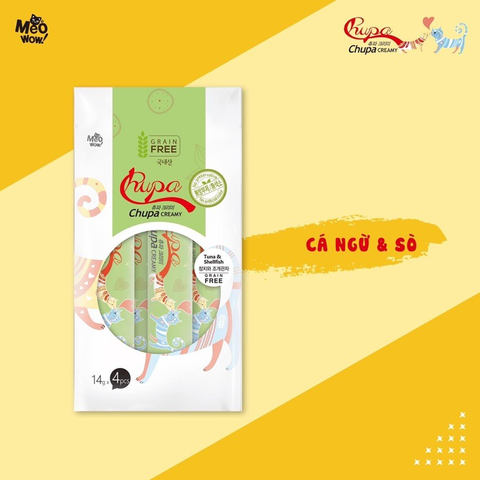 XỐT THỊT THẬT CHO MÈO CHUPA CREAMY