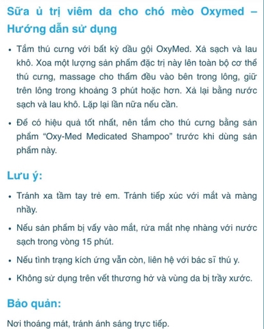 592ml Oatmeal Treatment Oxymed Tropiclean - Sữa tắm đặc trị cho Chó và Mèo