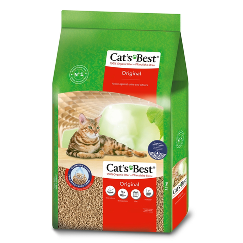 Cát gỗ Original Cat's Best - CÁT GỖ MÈO VỆ SINH HỮU CƠ VÓN CỤC KHỬ MÙI VÀ VI TRÙNG CAT'S BEST ORIGINAL