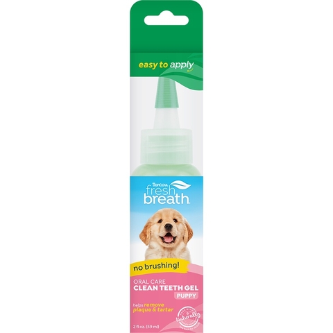 ForPuppy CleanTeethGel - Gel Tropiclean Fresh Breath chăm sóc răng miệng cho Chó Con từ 3 tháng tới 1 năm tuổi