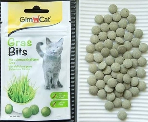 Gras Bits Tabs Gimcat - Snack dạng viên Cỏ mèo