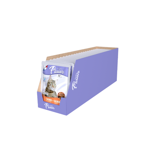 Pate Plaisir gói 100g cho Mèo Trout Beef Chicken Salmon