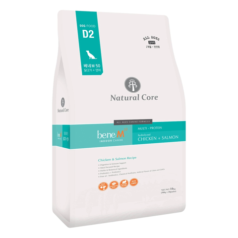 Hạt D2 M50 CHÓ Natural Core - THỨC ĂN CHO CHÓ THỊT GÀ & CÁ HỒI