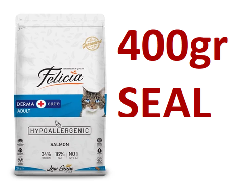Hạt Felicia Derma Adult Cat Salmon hỗ trợ lông và da cho mèo lớn