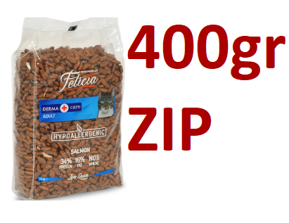 Hạt Felicia Derma Adult Cat Salmon hỗ trợ lông và da cho mèo lớn