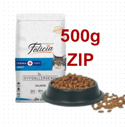 Hạt Felicia Derma Adult Cat Salmon hỗ trợ lông và da cho mèo lớn