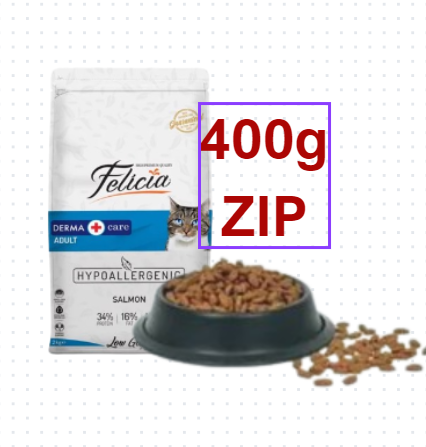 Hạt Felicia Derma Adult Cat Salmon hỗ trợ lông và da cho mèo lớn