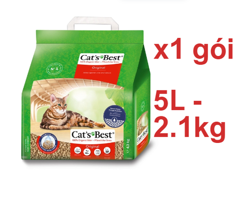 Cát gỗ Original Cat's Best - CÁT GỖ MÈO VỆ SINH HỮU CƠ VÓN CỤC KHỬ MÙI VÀ VI TRÙNG CAT'S BEST ORIGINAL