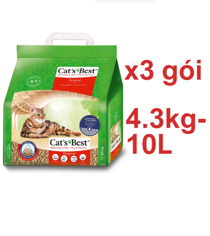 Cát gỗ Original Cat's Best - CÁT GỖ MÈO VỆ SINH HỮU CƠ VÓN CỤC KHỬ MÙI VÀ VI TRÙNG CAT'S BEST ORIGINAL