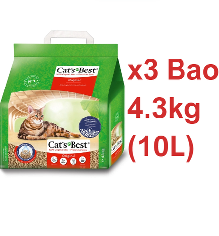 Cát gỗ Original Cat's Best - CÁT GỖ MÈO VỆ SINH HỮU CƠ VÓN CỤC KHỬ MÙI VÀ VI TRÙNG CAT'S BEST ORIGINAL