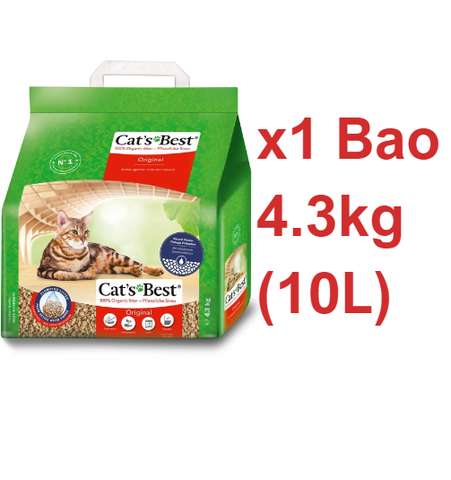 Cát gỗ Original Cat's Best - CÁT GỖ MÈO VỆ SINH HỮU CƠ VÓN CỤC KHỬ MÙI VÀ VI TRÙNG CAT'S BEST ORIGINAL