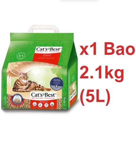 Cát gỗ Original Cat's Best - CÁT GỖ MÈO VỆ SINH HỮU CƠ VÓN CỤC KHỬ MÙI VÀ VI TRÙNG CAT'S BEST ORIGINAL