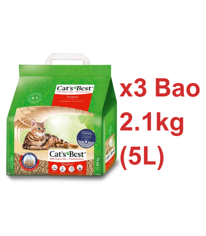 Cát gỗ Original Cat's Best - CÁT GỖ MÈO VỆ SINH HỮU CƠ VÓN CỤC KHỬ MÙI VÀ VI TRÙNG CAT'S BEST ORIGINAL