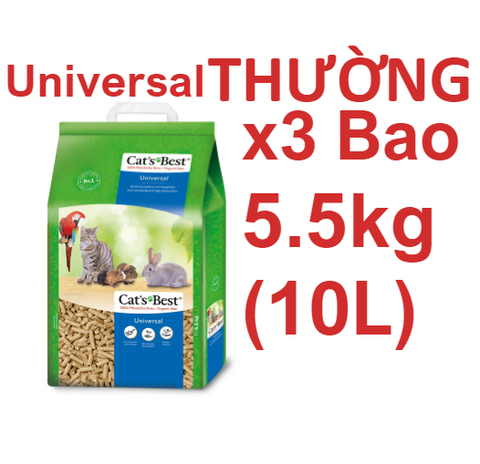 Cát gỗ Universal Cat's Best - CÁT MÈO VỆ SINH HỮU CƠ VÓN CỤC KHỬ MÙI VÀ VI TRÙNG CAT'S BEST UNIVERSAL
