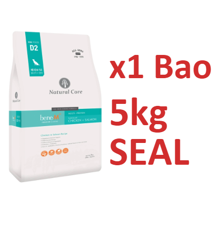 Hạt D2 M50 CHÓ Natural Core - THỨC ĂN CHO CHÓ THỊT GÀ & CÁ HỒI