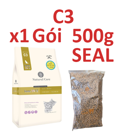 Hạt C3 Natural Core cho Mèo từ Thịt Gà & Cá Hồi