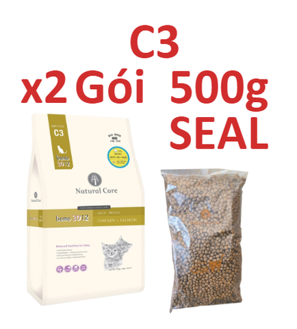 Hạt C3 Natural Core cho Mèo từ Thịt Gà & Cá Hồi