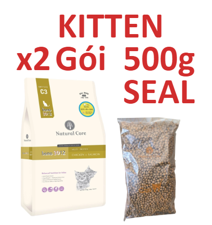 Hạt C3 Natural Core cho Mèo từ Thịt Gà & Cá Hồi